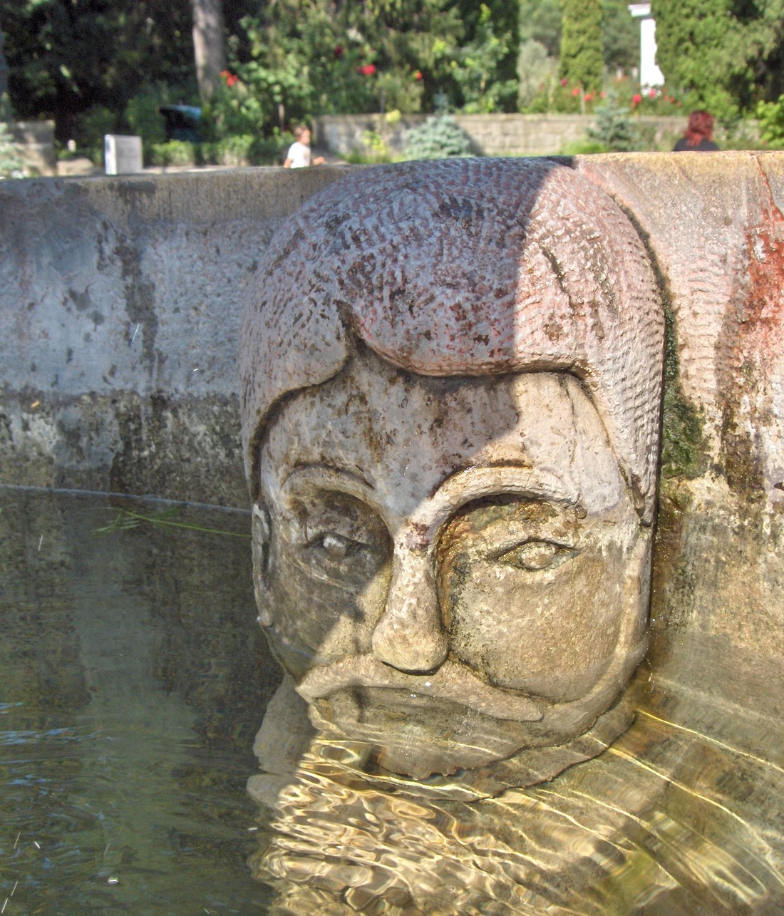 Slave's head from the well at Cozia Monastery. Photo credits: 